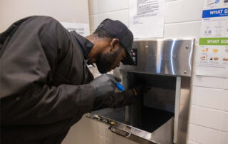 garbage chute features